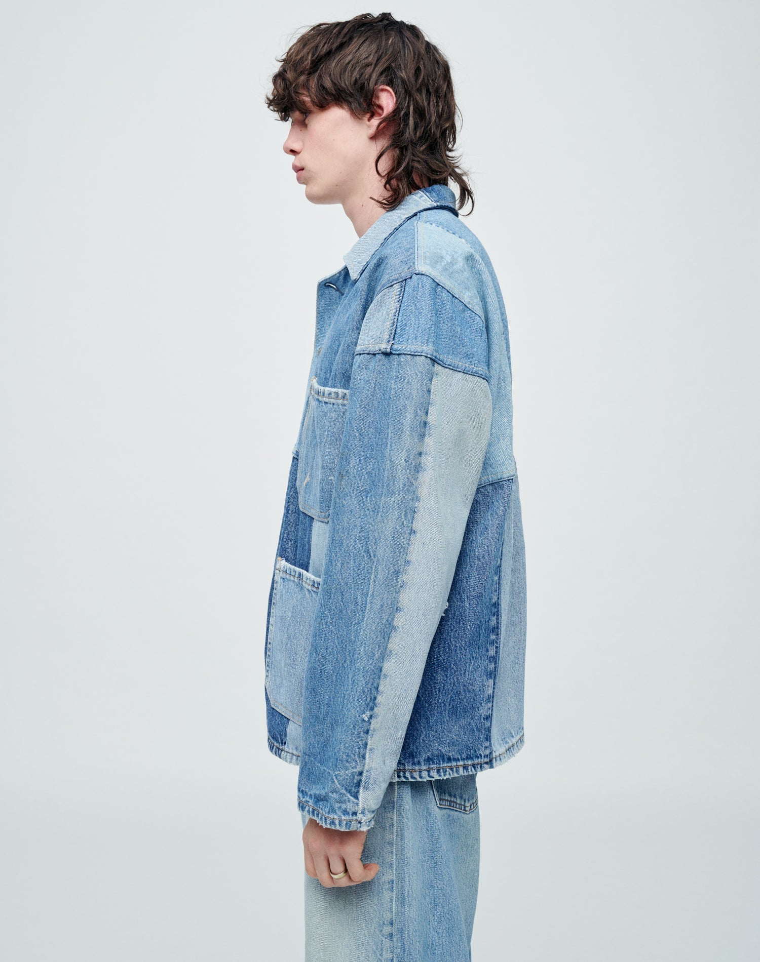 Mens | Upcycled Vintage | Levi's Quilted Barn Jacket | One-of-a-kind | Assorted Indigo