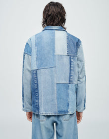 Mens | Upcycled Vintage | Levi's Quilted Barn Jacket | One-of-a-kind | Assorted Indigo