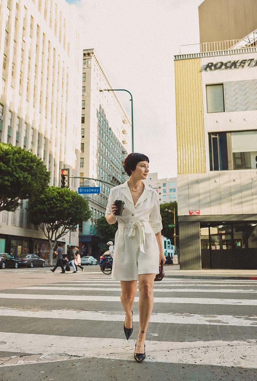 Peyton Romper | Ivory