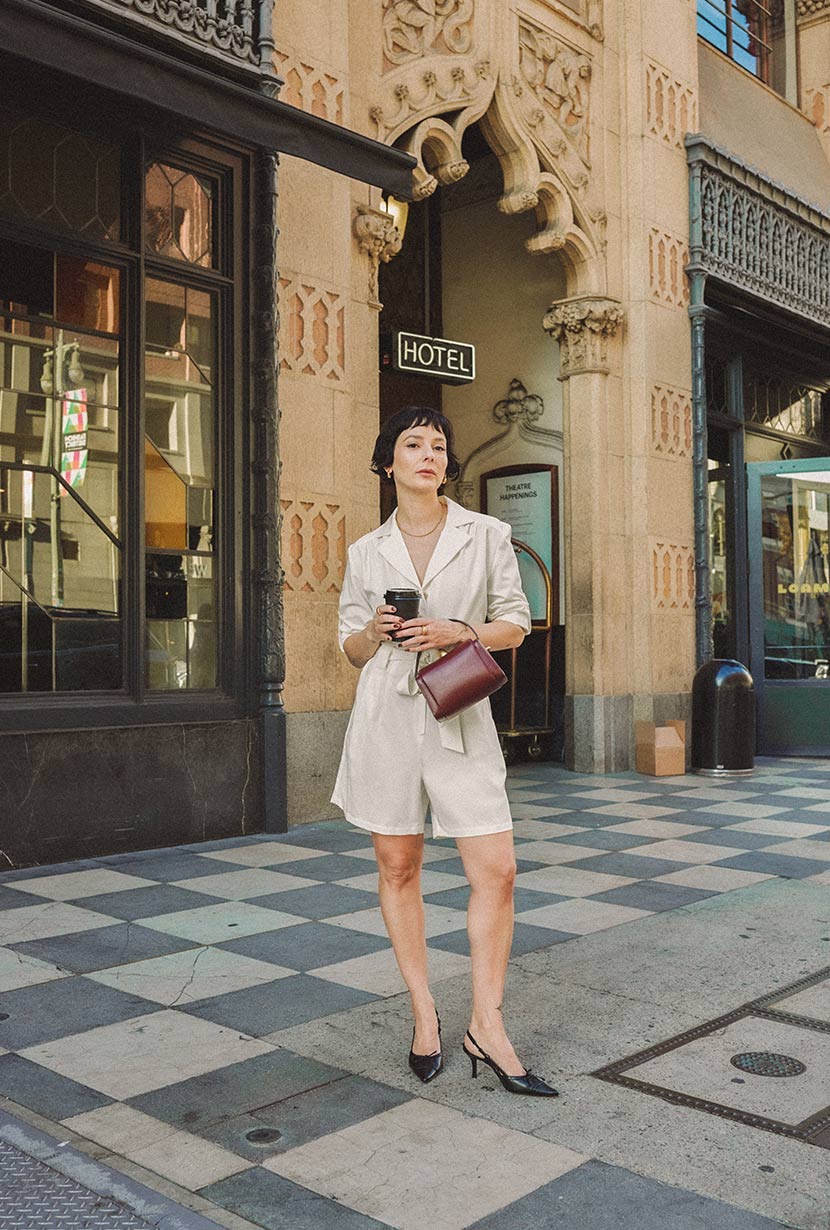Peyton Romper | Ivory
