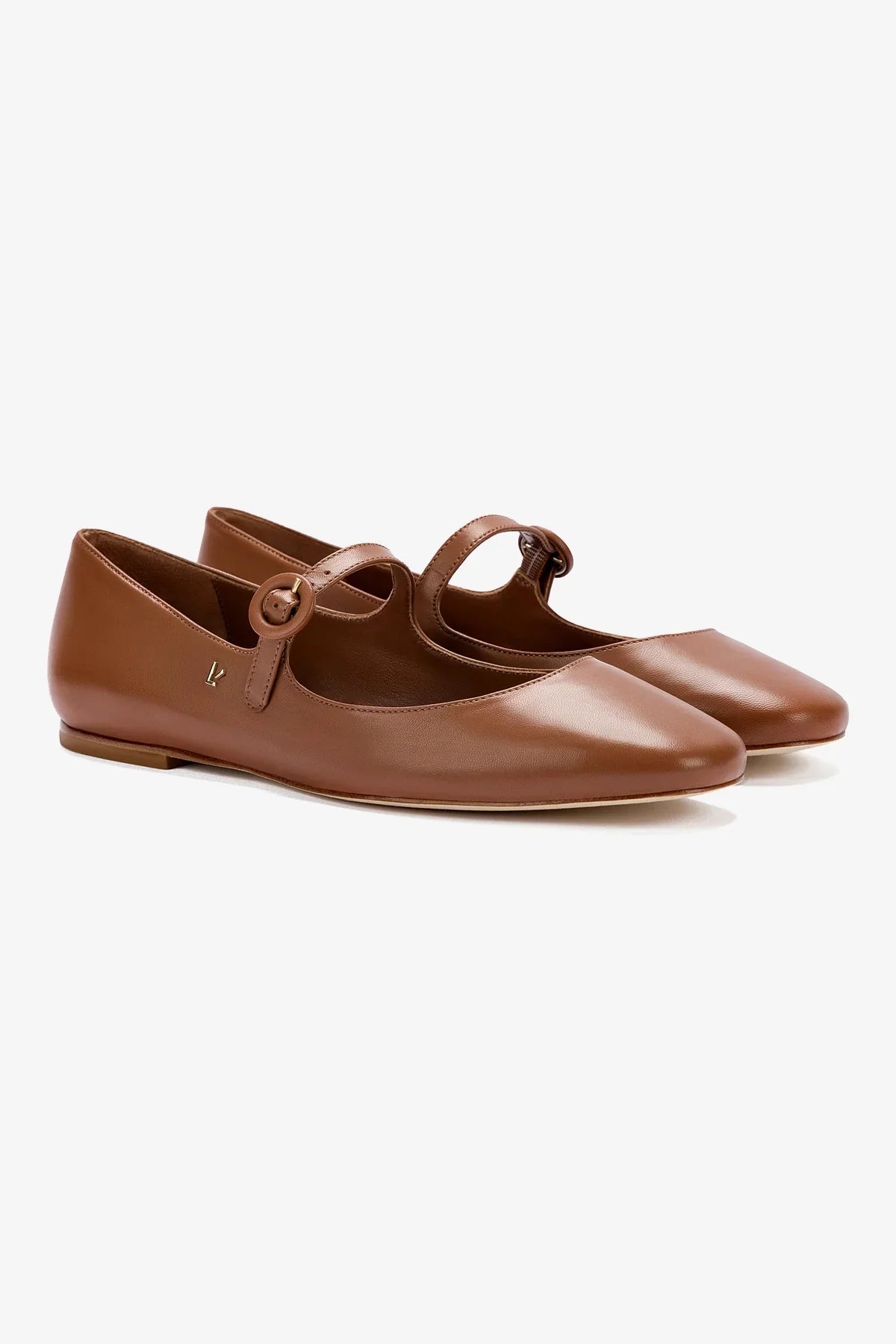 Blair Ballet Flat Leather | Caramel
