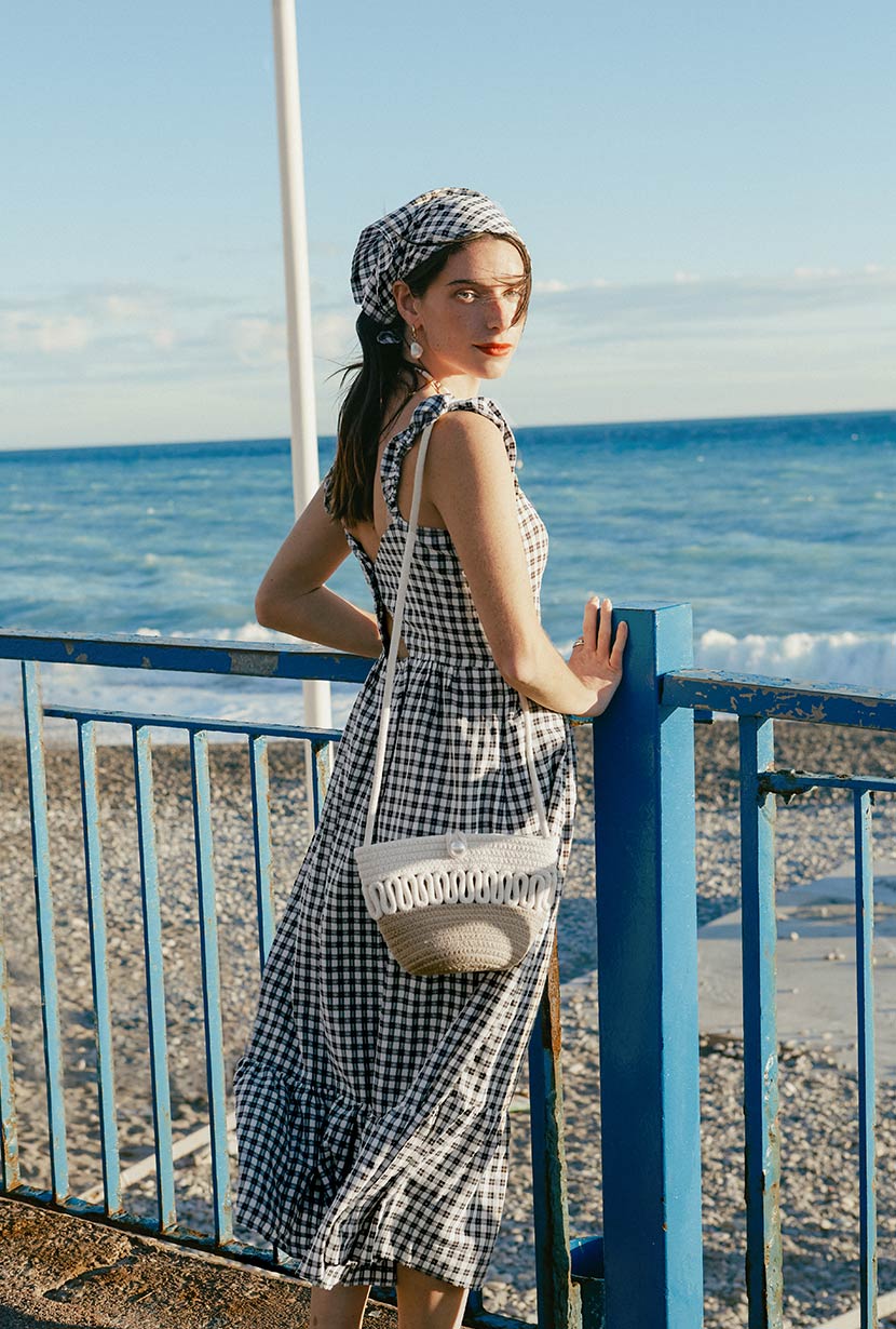 Lettie Dress | Black Gingham
