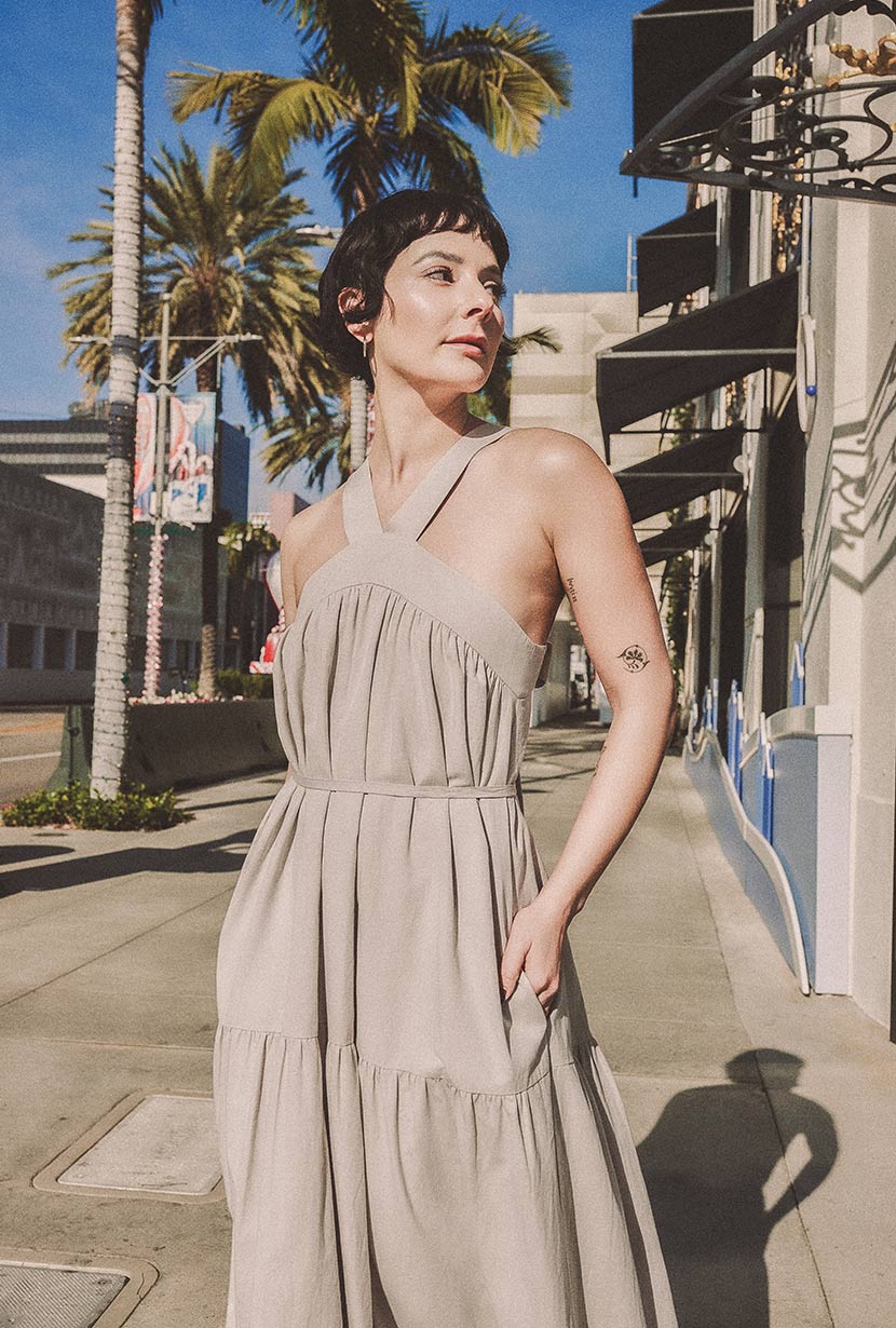 Gayle Dress | Ecru