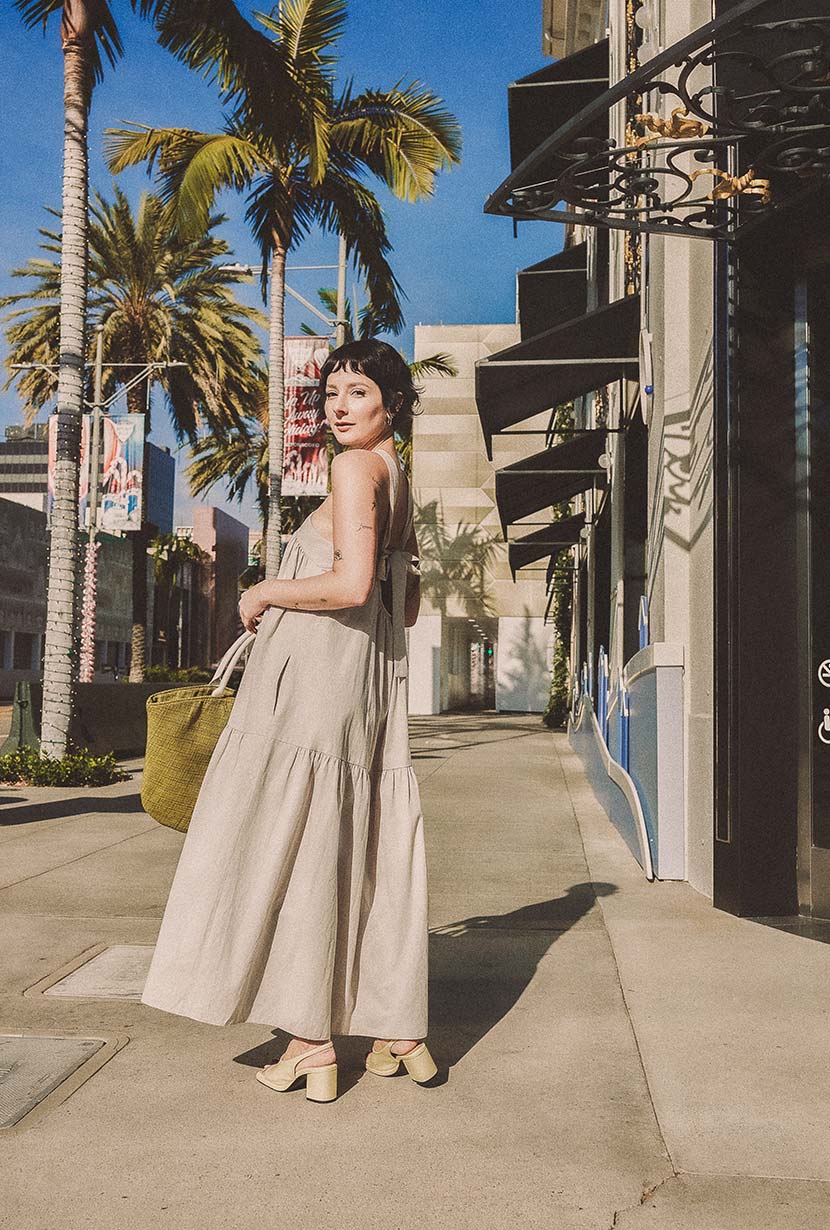 Gayle Dress | Ecru