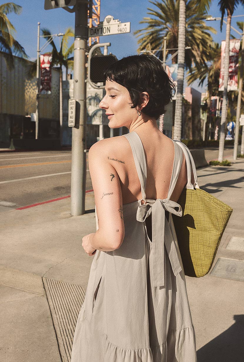 Gayle Dress | Ecru