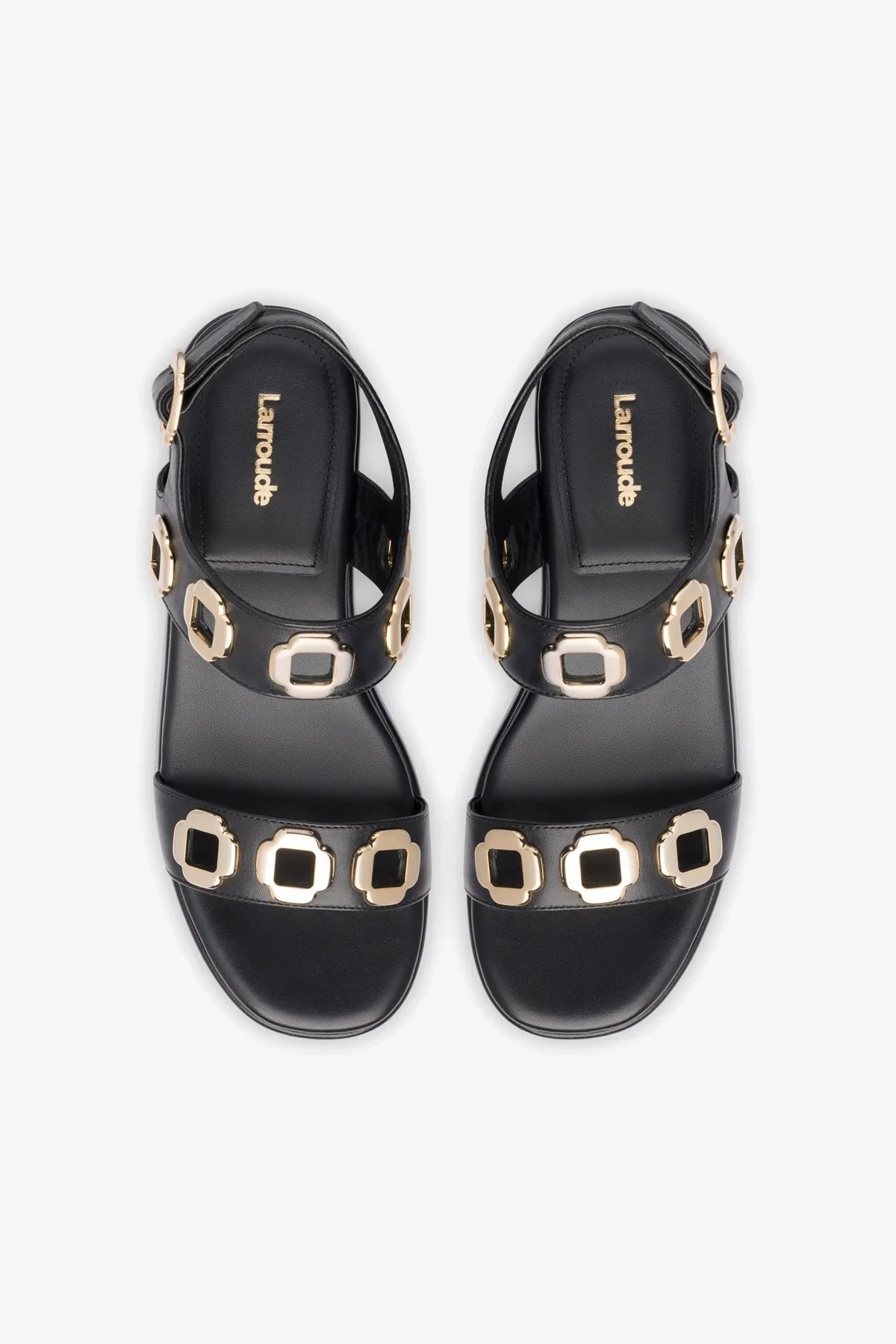 Milan Flatform Sandal Leather | Black