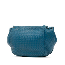 Bottega Veneta | Pre-Owned Nappa Intrecciato Flap Crossbody | Blue