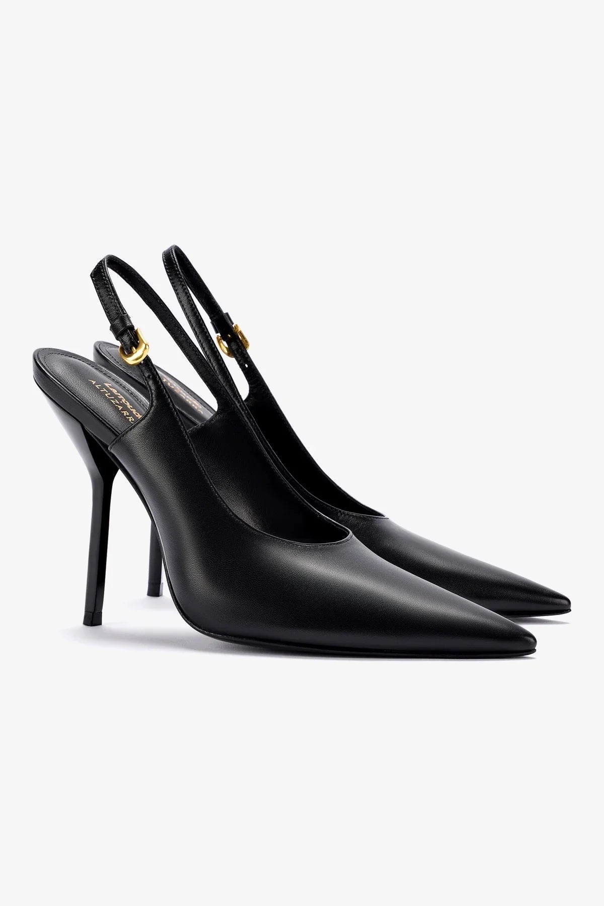 Larroudé x Altuzarra Pump Leather | Black