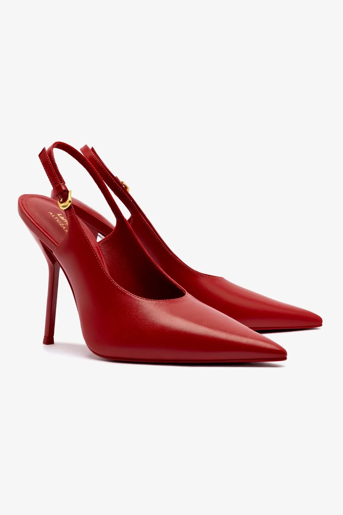 Larroudé x Altuzarra Pump Leather | Blood Red