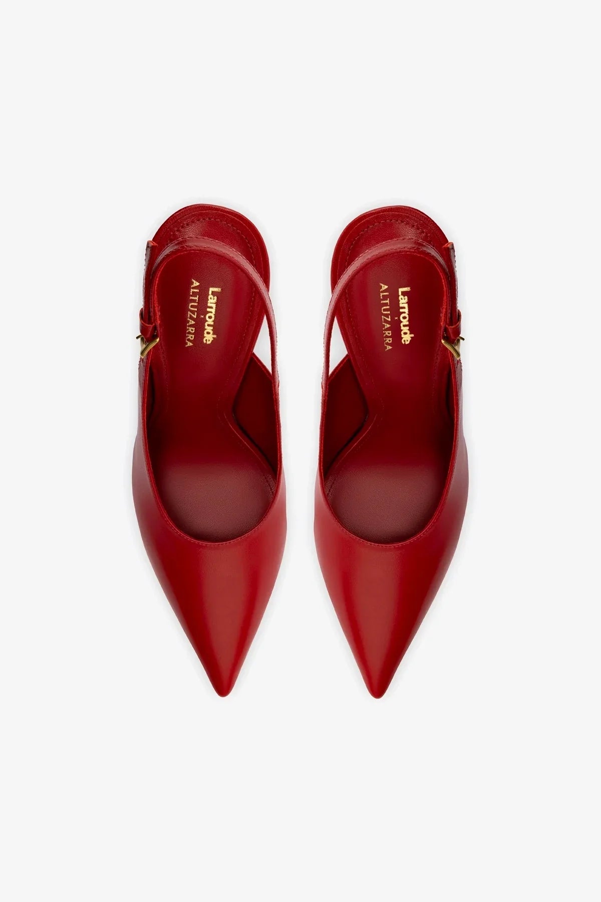 Larroudé x Altuzarra Pump Leather | Blood Red