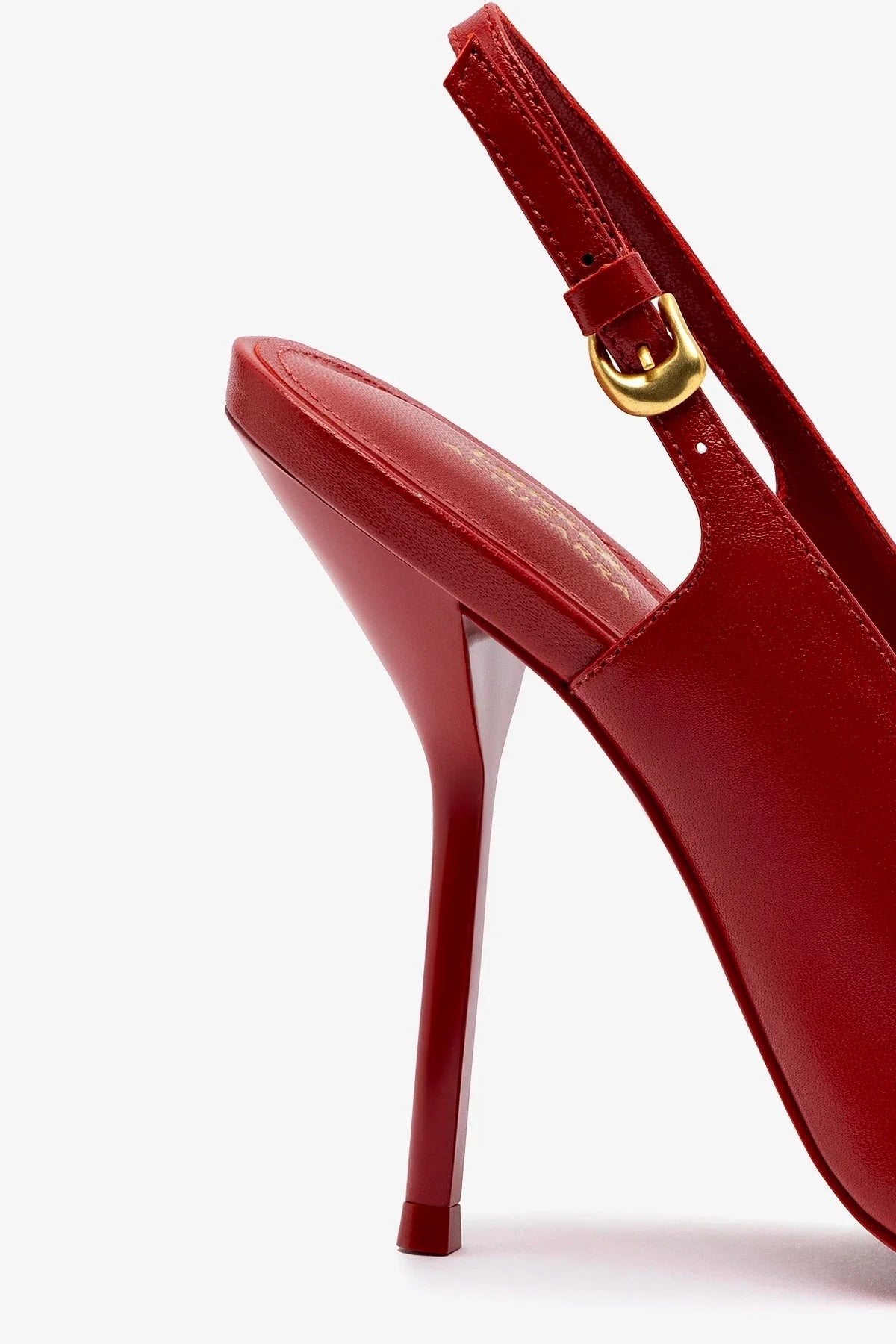 Larroudé x Altuzarra Pump Leather | Blood Red