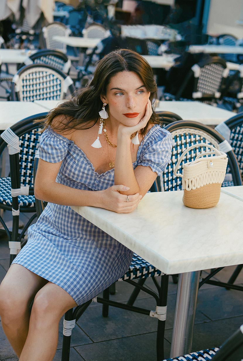 Maisy Dress | Blue Gingham