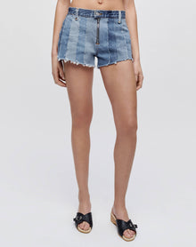 Womens | Upcycled Vintage | Levi's Stripped Short | One-of-a-Kind | Indigo