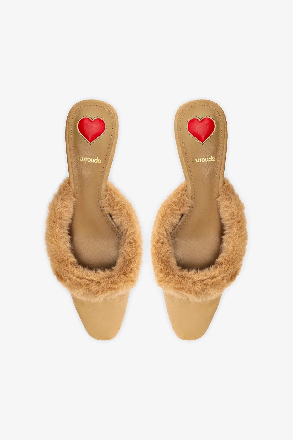 Amal Faux Fur Mule Suede | Peanut