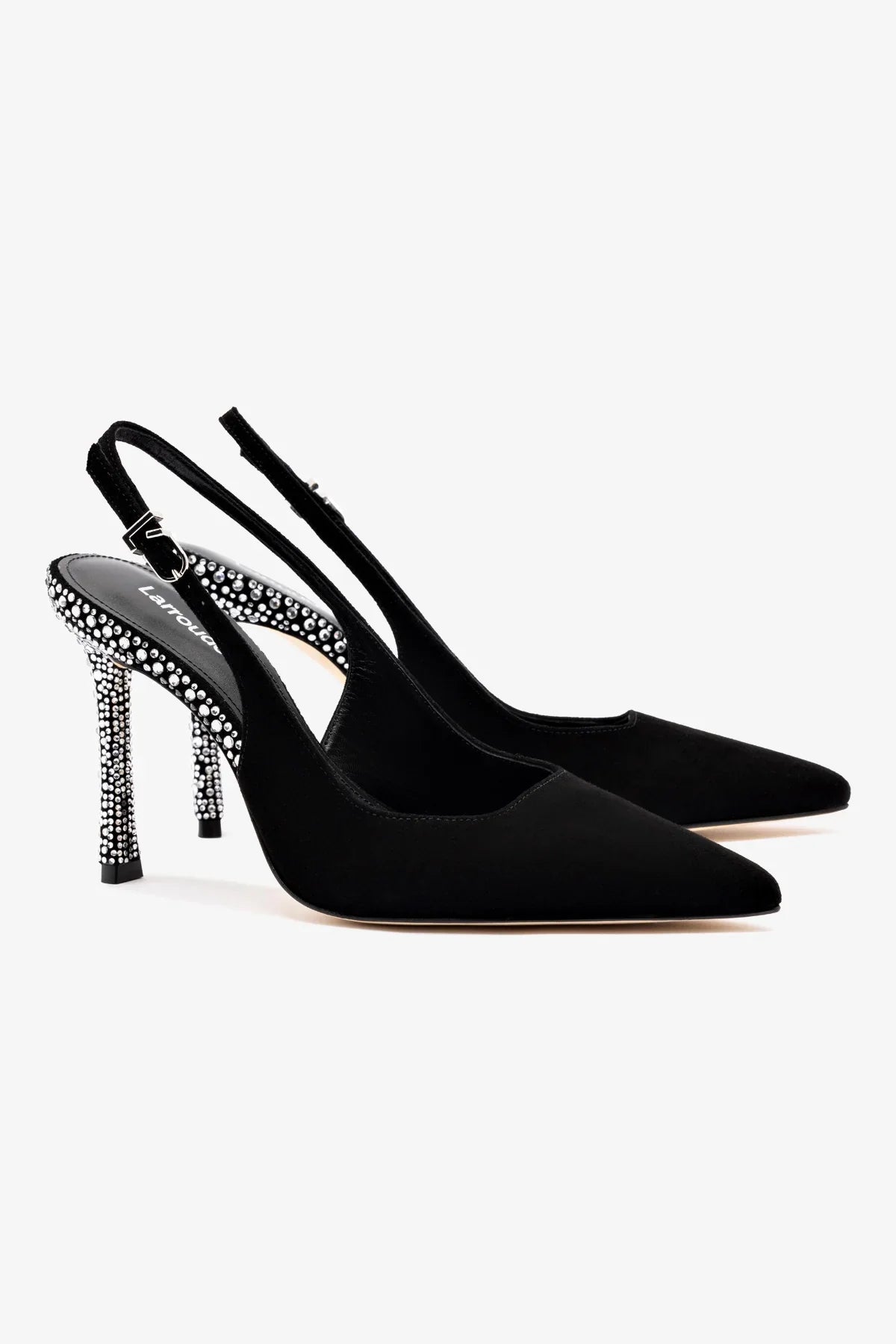 Kaitlan Crystal Pump Suede | Black