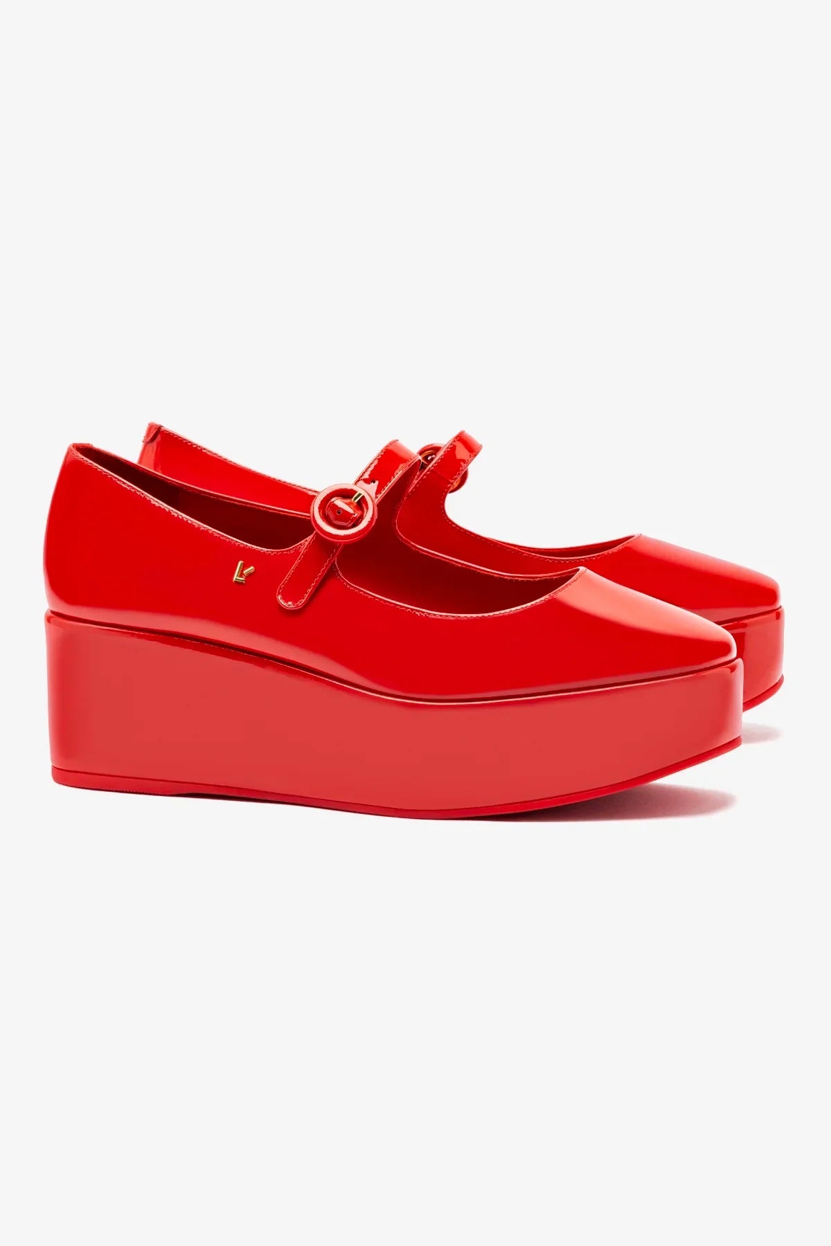 Blair Flatform Patent Leather | Scarlet