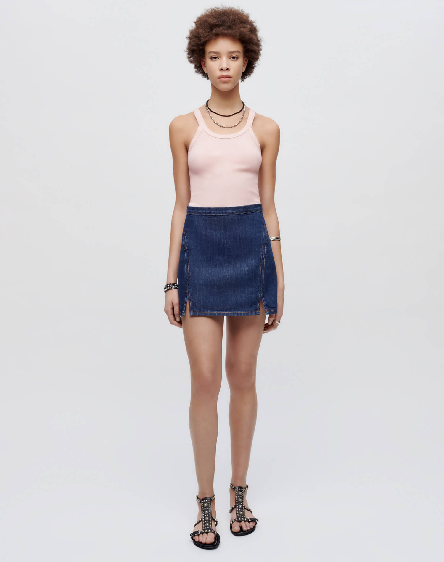 Womens | Hanes Ribbed Tank | Peony