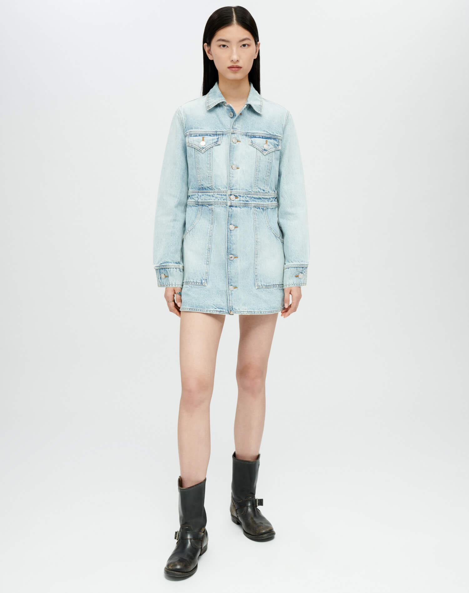 Trucker Dress | Opal Indigo