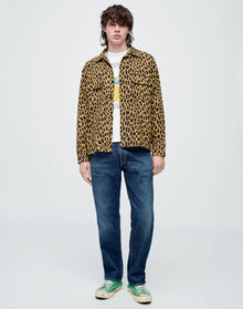 50s Straight Bottom Shirt | Leopard