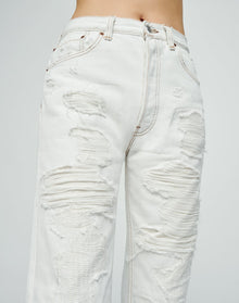 Womens | Upcycled Vintage | Levi's 90s RE/DONE Repair Jean | One-of-a-kind | White