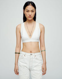 Womens | Upcycled Vintage | Bra Top | One-of-a-kind | White