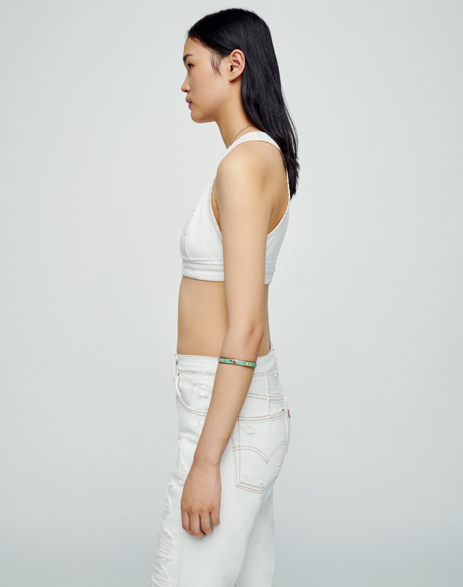 Womens | Upcycled Vintage | Bra Top | One-of-a-kind | White