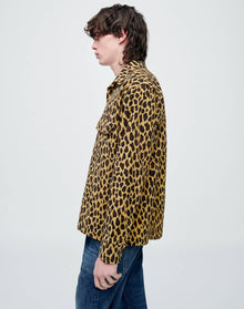 Mens | 50s Straight Bottom Shirt | Leopard