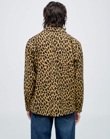 Mens | 50s Straight Bottom Shirt | Leopard