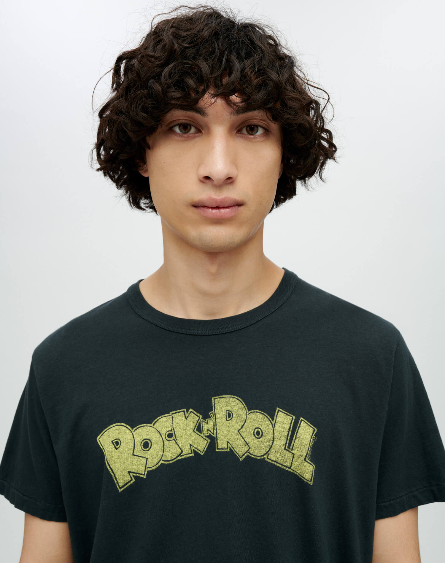 Classic "Rock N Roll" Tee | Aged Black