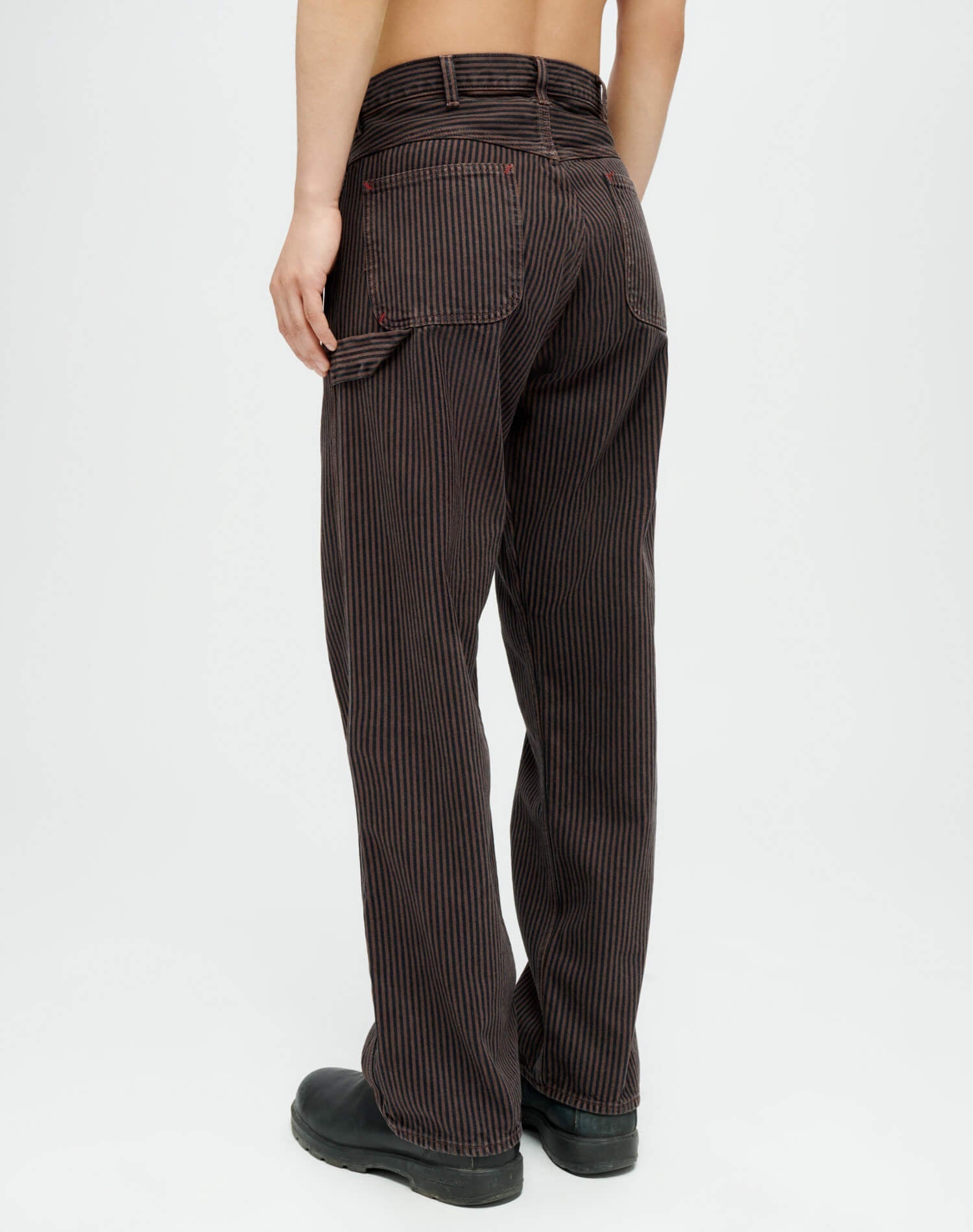 Modern Painter Pant | Brown Hickory Stripe