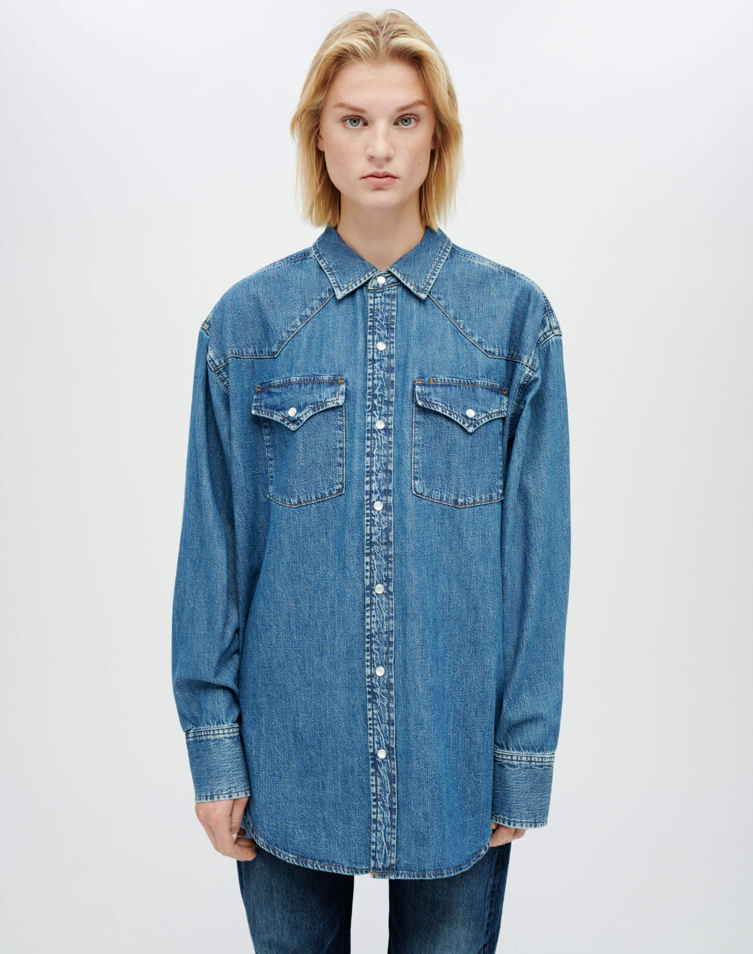 Oversized Western Shirt | Heritage Medium