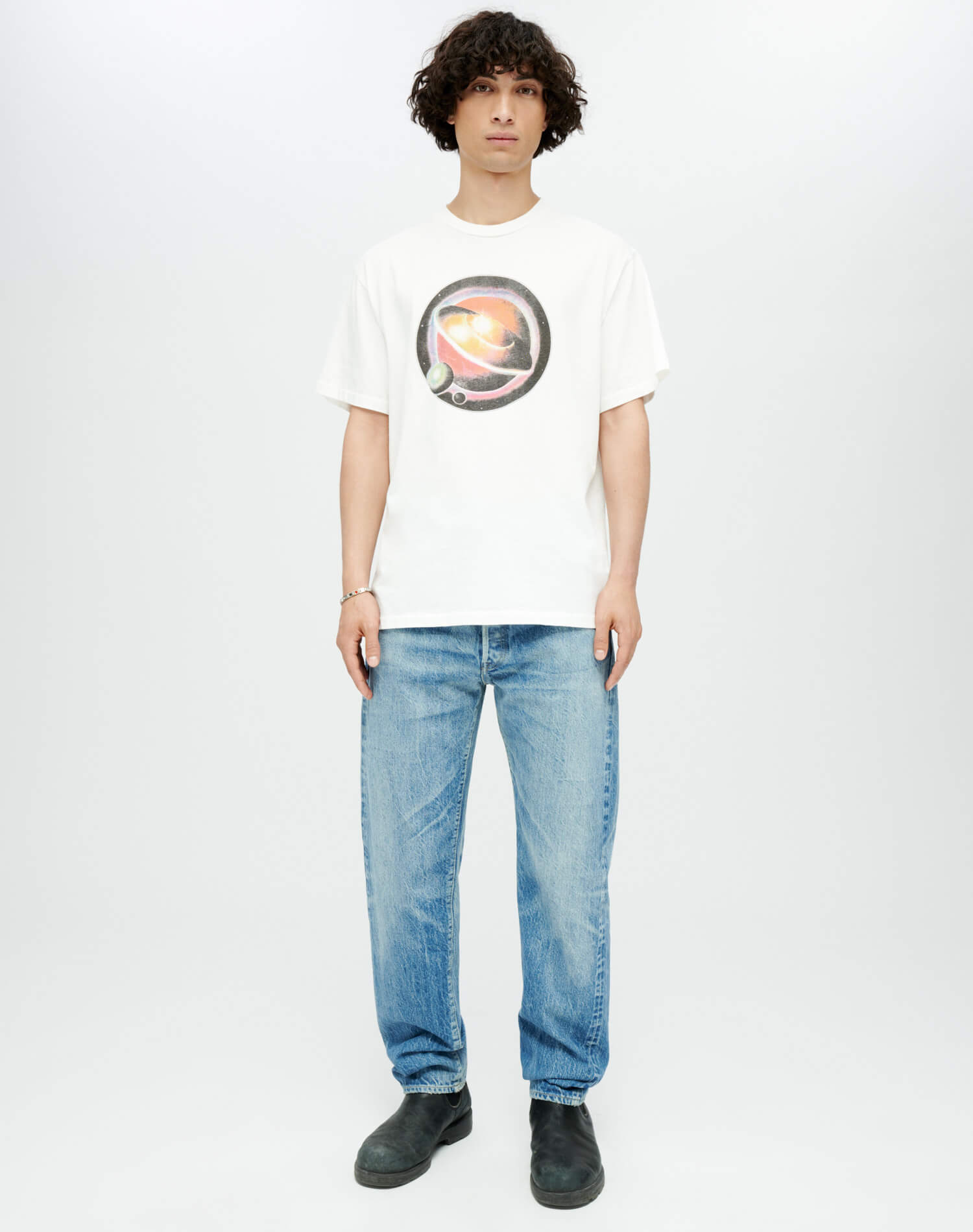 Loose "Galaxy" Tee | Old White