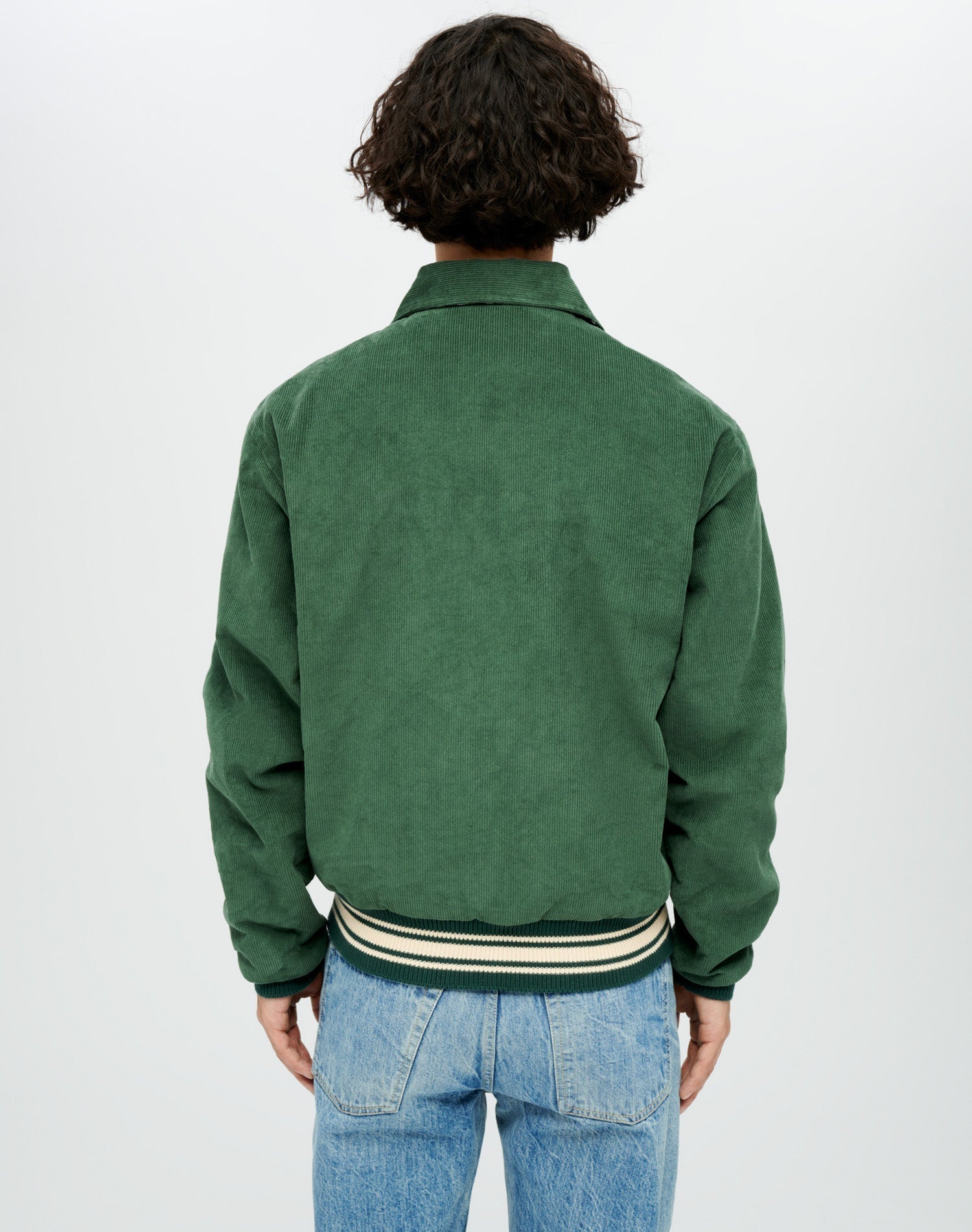 Varsity Jacket | Pine Green Zebra