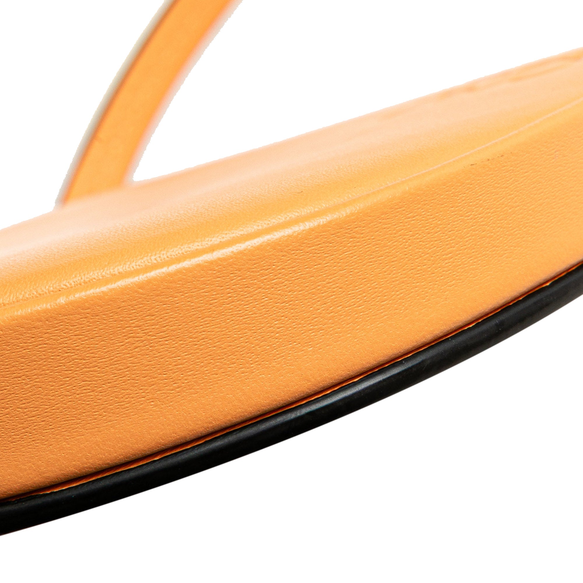 LOEWE | Pre-Owned Small Soft Calfskin Heel Pouch | Orange/Light Orange
