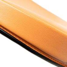 LOEWE | Pre-Owned Small Soft Calfskin Heel Pouch | Orange/Light Orange