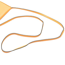 LOEWE | Pre-Owned Small Soft Calfskin Heel Pouch | Orange/Light Orange