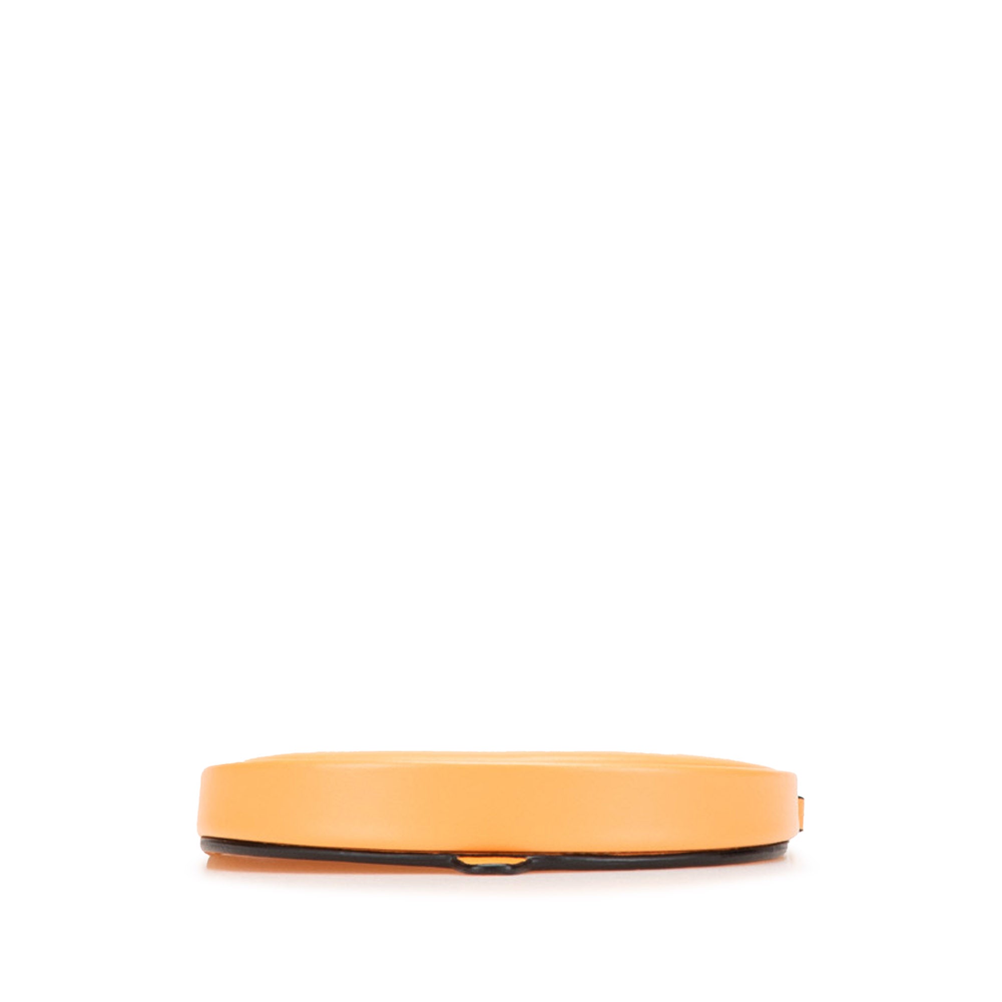 LOEWE | Pre-Owned Small Soft Calfskin Heel Pouch | Orange/Light Orange