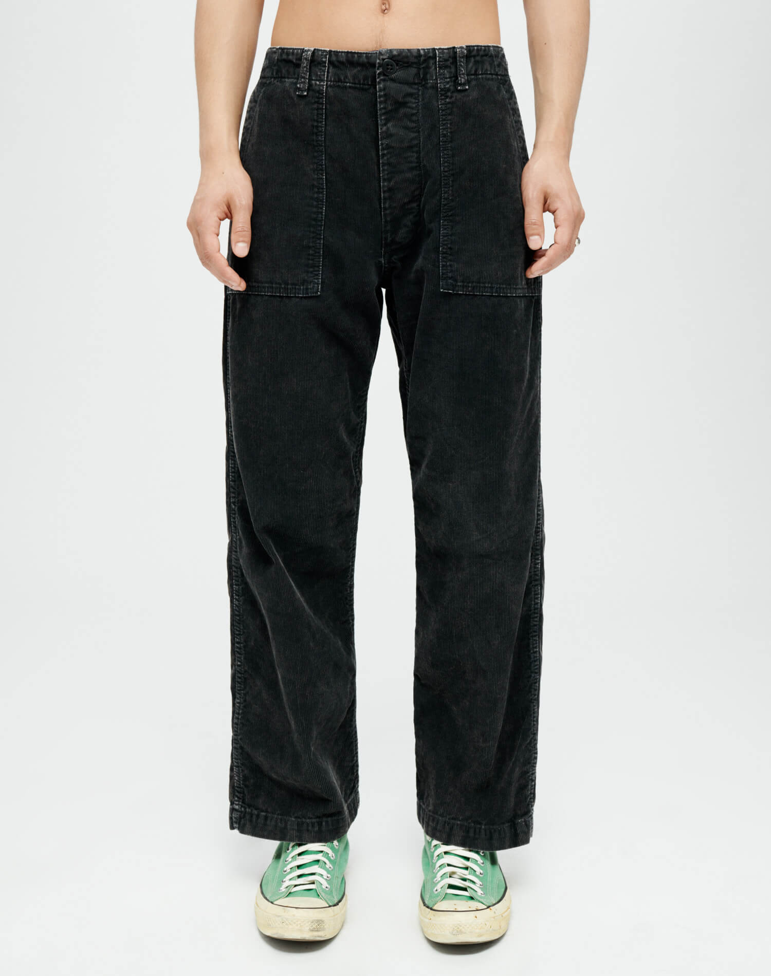 Corduroy Modern Utility Pant | Charcoal and Ash