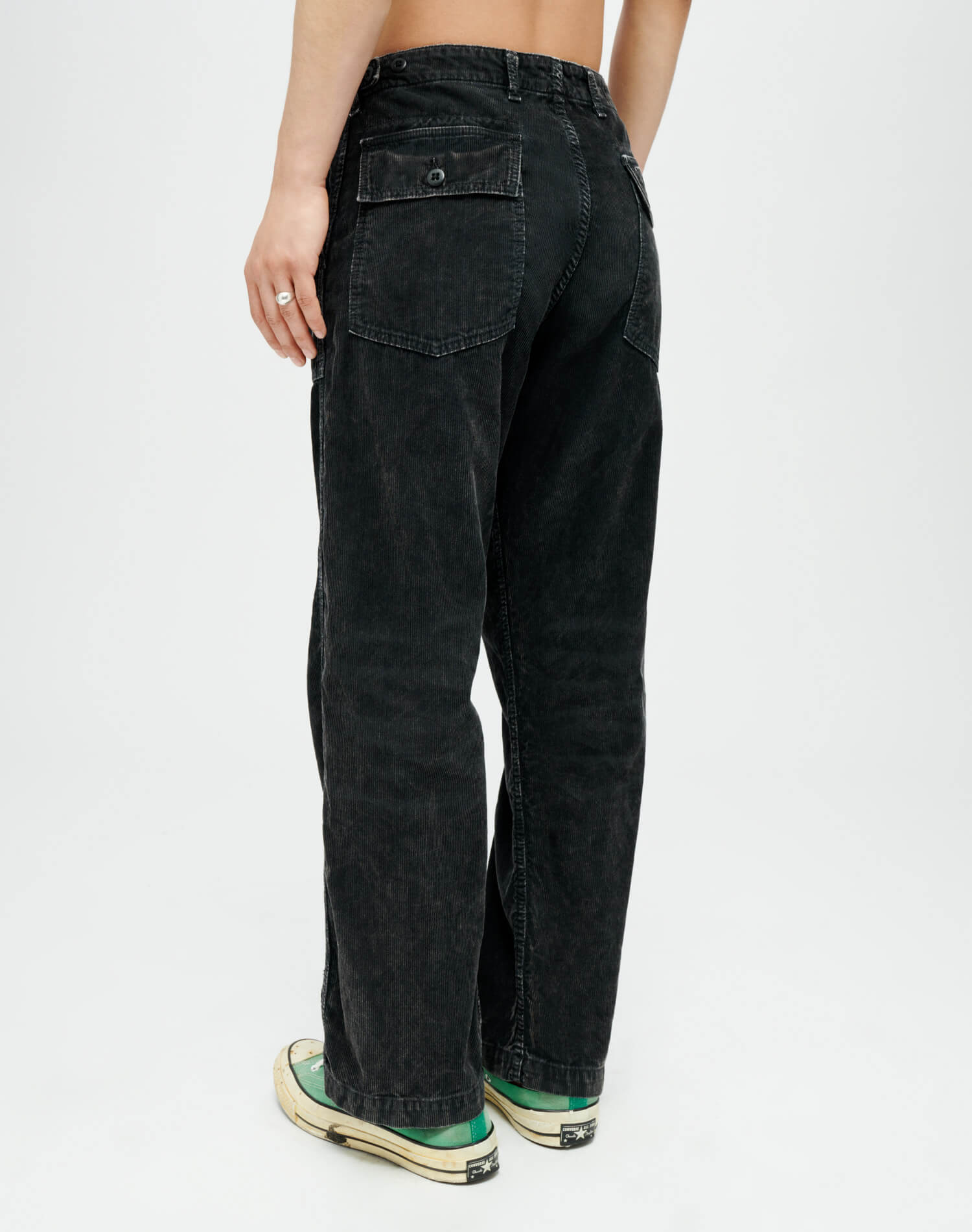 Corduroy Modern Utility Pant | Charcoal and Ash