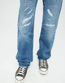 Mens | Upcycled Vintage | Sashiko 501 | One-of-a-kind | Vintage Indigo