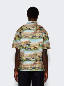 Men | Les Benjamins | Neil Short Sleeve Shirt 501 | Allover Horse Print