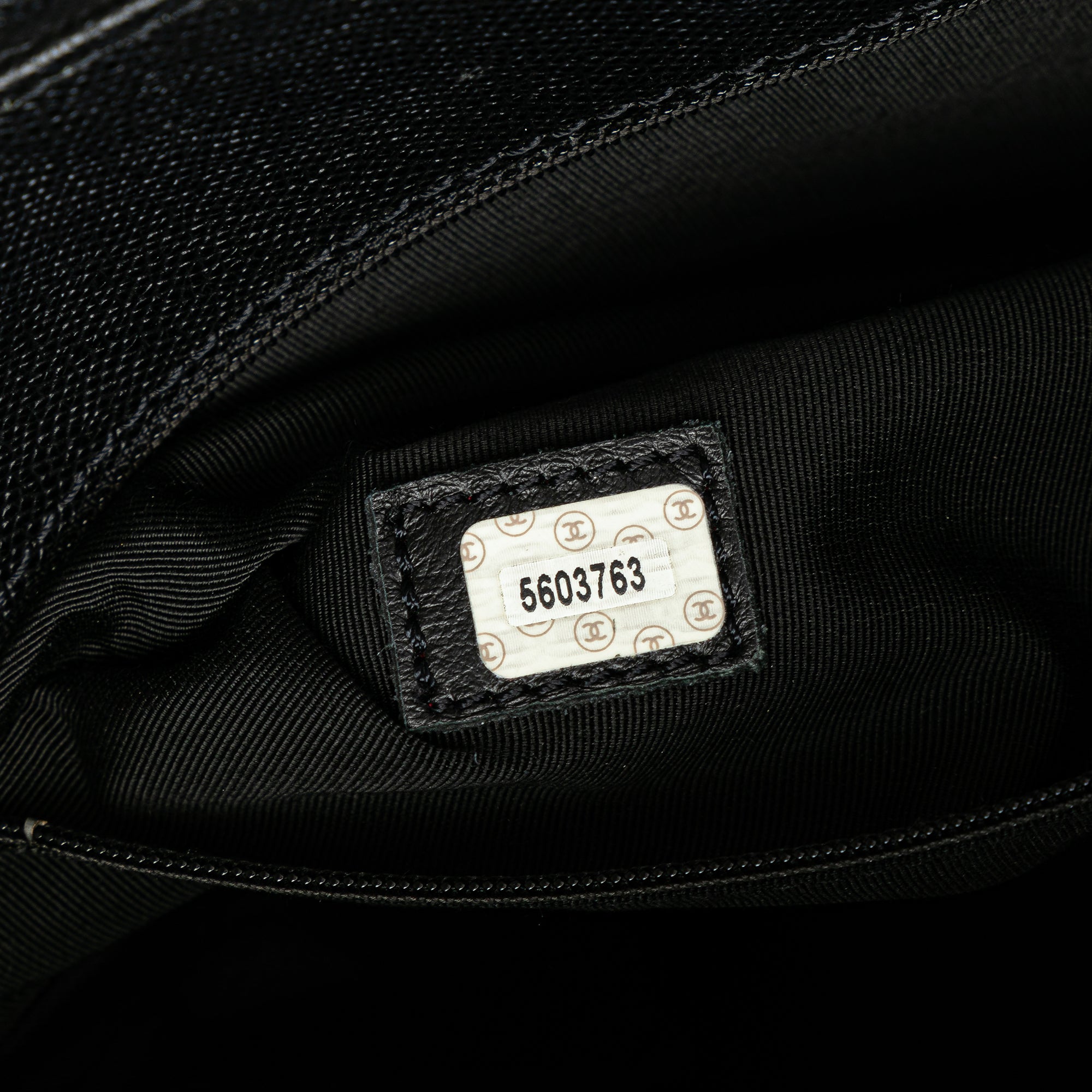 Chanel | Pre-Owned Caviar Tortoise Top Handle Tote | Black