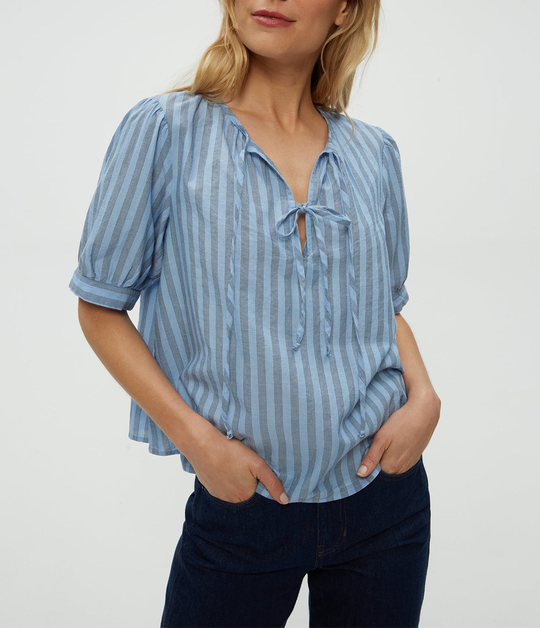 Fawn Puff Sleeve Top | Breeze Combo