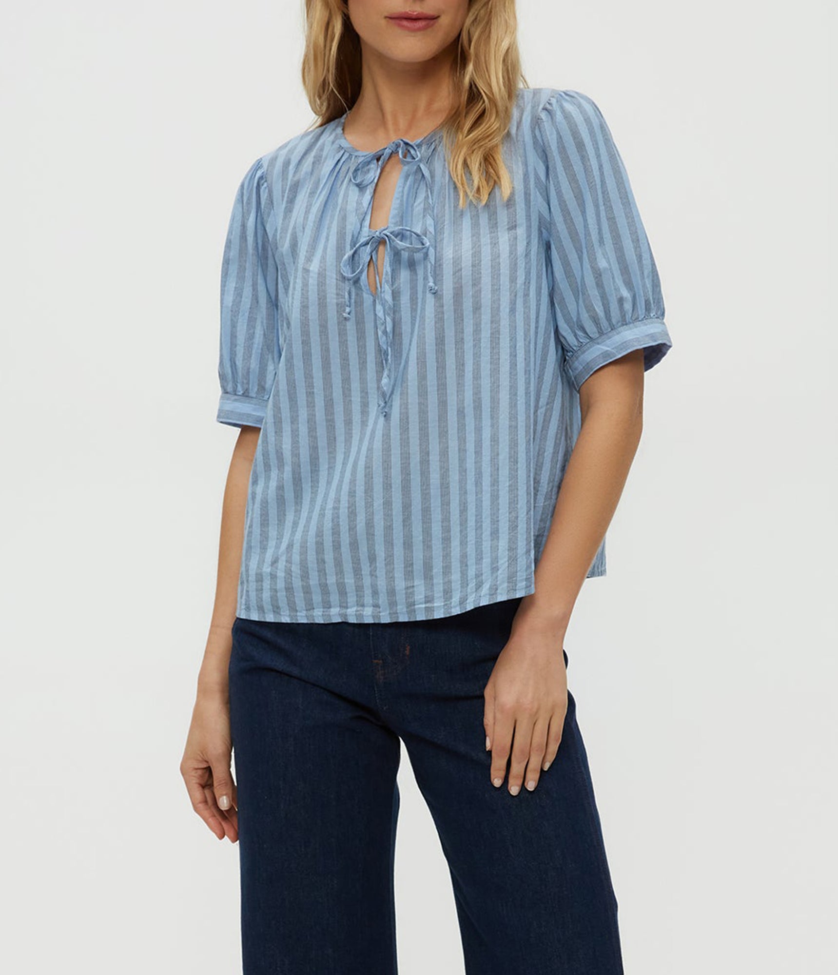 Fawn Puff Sleeve Top | Breeze Combo