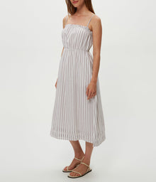 Glenda Strappy Maxi Dress | Espresso Combo