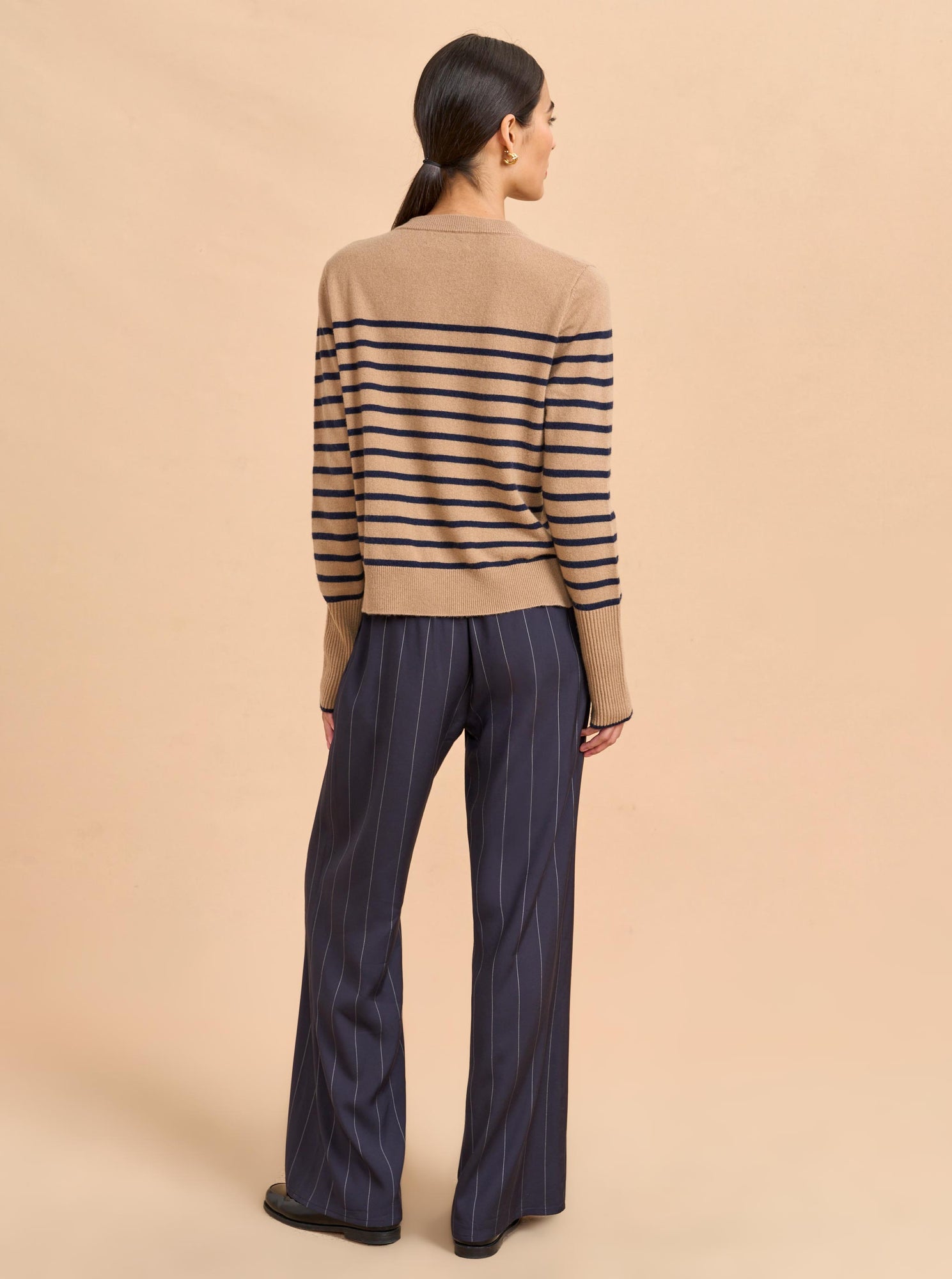 Lee Pant | Navy x Ivory Stripe