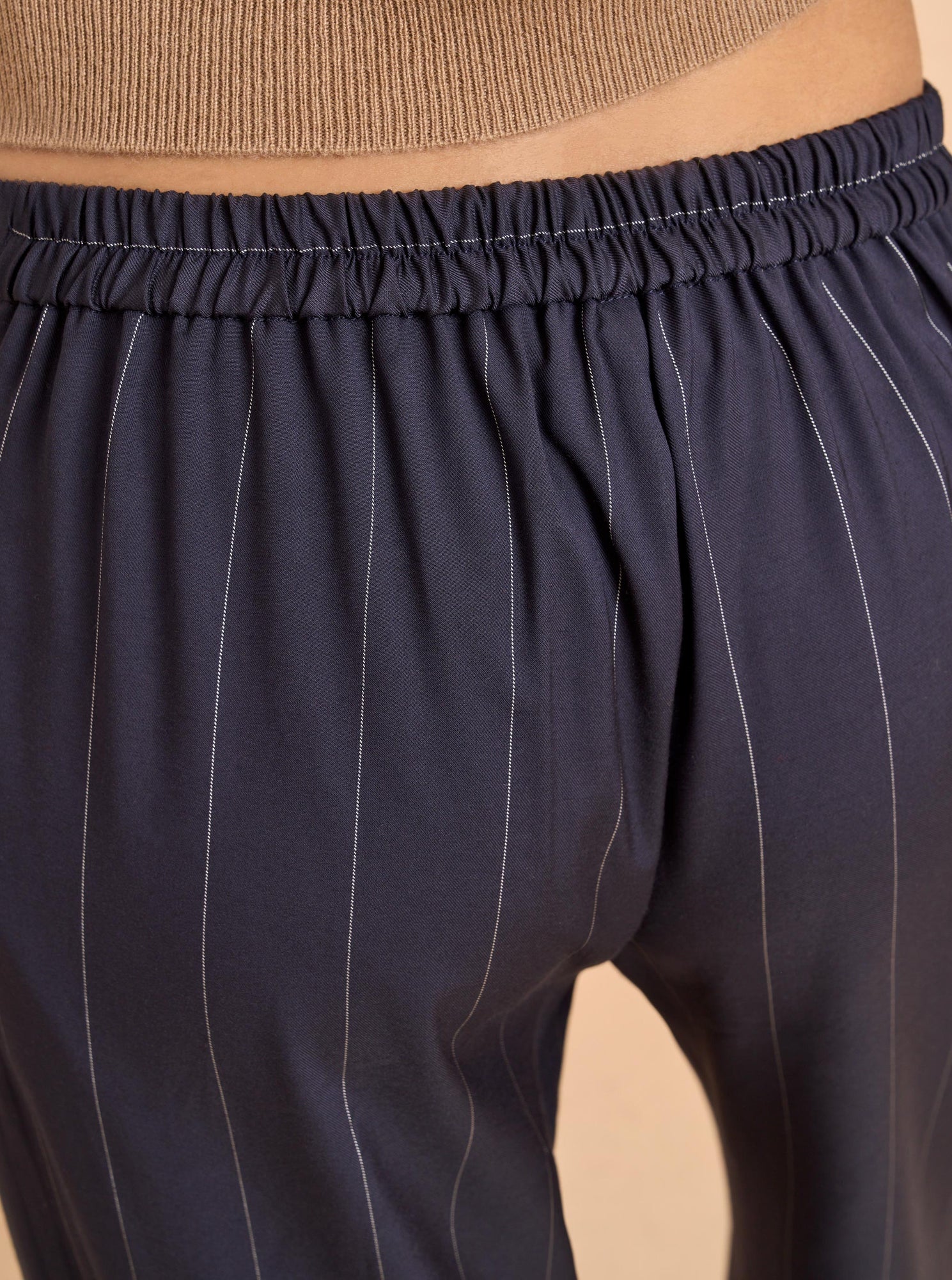 Lee Pant | Navy x Ivory Stripe