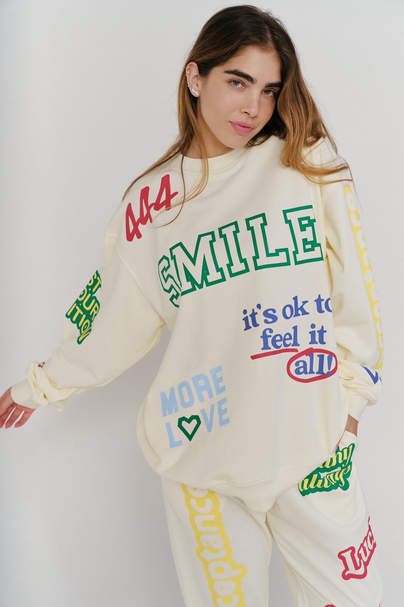 Affirmations Sweatpants | Pearl