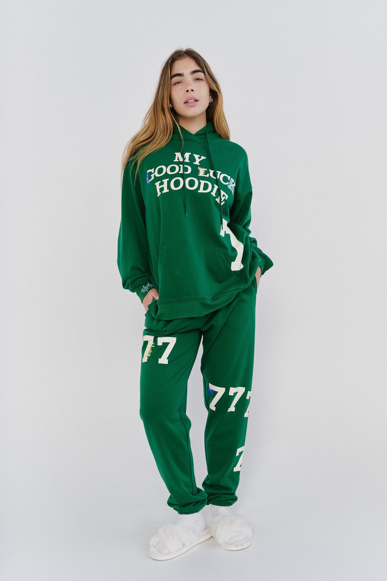 My Good Luck Hoodie | Emerald Green
