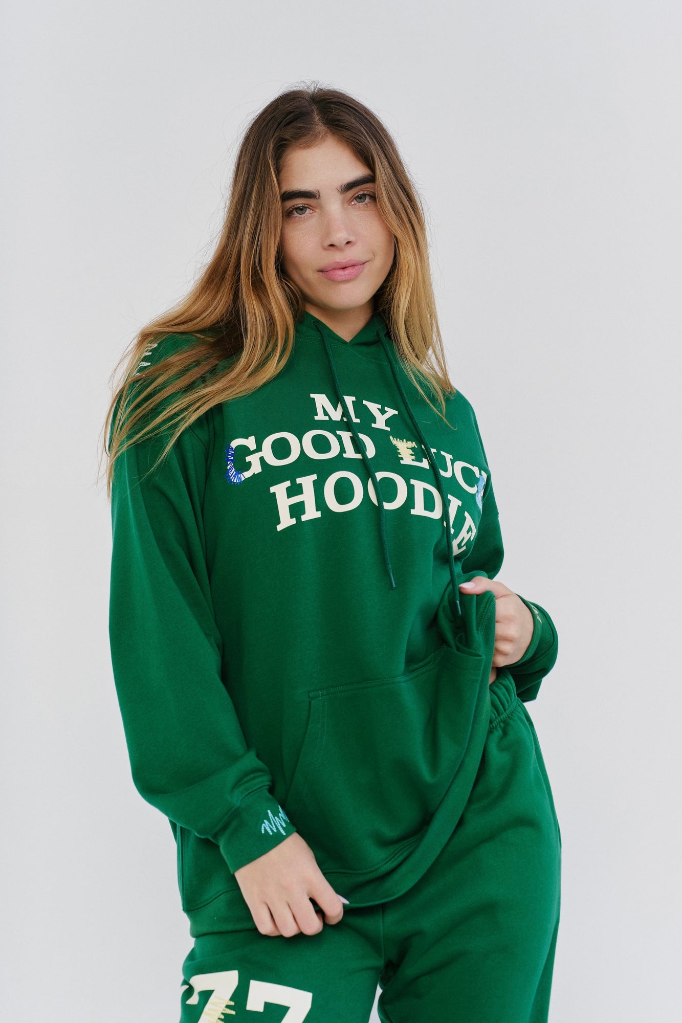 My Good Luck Hoodie | Emerald Green